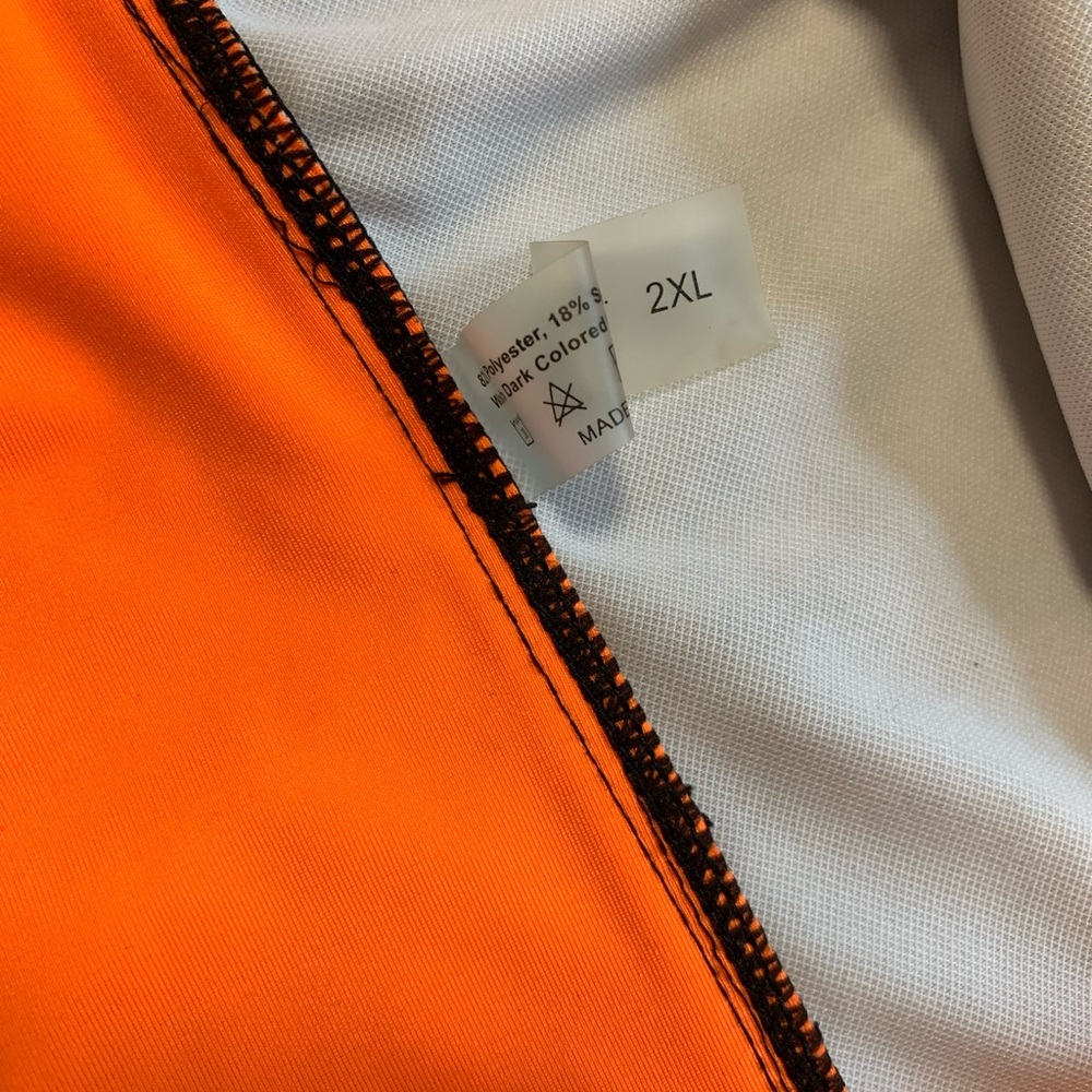 Orange‎ Leopard Bikini Bottom Women Plus Sz 2XL Tan Swimsuit BOTTOM ONLY NWOT - Picture 3 of 7